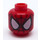 LEGO Röd Spider-Man Huvud (Infälld solid knopp) (10342 / 11413)