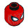 LEGO Red Spider-Man Minifigure Head (Recessed Solid Stud) (3626 / 45854)