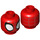 LEGO rot Spider-Man Minifigure Kopf (Einbau-Vollbolzen) (3626 / 84824)
