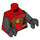 LEGO Rot Spider-Mann mit Schwarz Beine und Gold Spinne Minifigur Torso (973 / 76382)