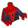 LEGO Rojo Spider-Hombre con Dark Azul Piernas y Estrecho Rojo Pecho Minifigura Torso (973 / 88585)