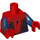 LEGO Röd Spider-Man med Dark Blå Ben och Smal Röd Bröst Minifigur Kropp (973 / 88585)