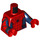 LEGO Rood Spider-Man met Dark Blauw Poten en Printed Feet Minifiguur Torso (973 / 76382)