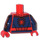 LEGO Rot Spider-Mann mit Dark Blau Beine und Printed Feet Minifigur Torso (973 / 76382)