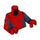 LEGO Rojo Spider-Hombre con Dark Azul Piernas y Printed Feet Minifigura Torso (973 / 76382)