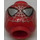 LEGO Red Spiderman Head (Safety Stud) (3626)