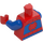 LEGO Czerwony Spidey z Biały Pająk logo Minifigurka Tułów (973 / 76382)