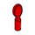 LEGO Rood Spoon met Kort Handvat en Plat einde (80179)