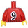 LEGO Red Sports Torso Player Nr.9 (973)