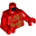 LEGO Rot Statue Frühling Lantern Festival 2021 Minifigur Torso (973 / 76382)