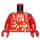 LEGO Rot Statue Frühling Lantern Festival 2021 Minifigur Torso (973 / 76382)