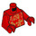 LEGO Rot Statue Frühling Lantern Festival 2021 Minifigur Torso (973 / 76382)