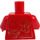 LEGO Red Statue Spring Lantern Festival 2021 Minifig Torso (973 / 76382)