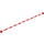 레고 빨간색 끈 ~와 함께 Coupling 포인트들 그리고 끝 스터드 1 x 21 (1155 / 63141)