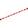 LEGO rouge String avec Coupling points et Fin Goujons 1 x 21 (14210 / 63141)