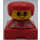 LEGO Red Stripe Overalls and Red Hair Duplo Figure