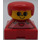 LEGO rouge Stripe Overalls et rouge Cheveux Duplo Figure
