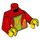 LEGO Red Stuntz Driver (Lightning) Minifig Torso (973 / 76382)
