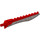 LEGO Red Sword, Backside Flat Silver (98568)