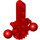 LEGO rouge Technic Bionicle Hanche Joint avec Faisceau 5 (47306)