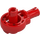 LEGO Red Technic Click Rotation Bushing with Two Pins (47455)