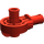 LEGO rot Technic Click Rotation Buchse mit Zwei Pins (47455)