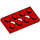 LEGO Rood Technic Plaat 2 x 4 met Gaten (3709)