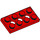 LEGO Red Technic Plate 2 x 4 with Holes (3709)