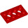 LEGO Red Technic Plate 2 x 4 with Holes (3709)