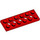 LEGO Red Technic Plate 2 x 6 with Holes (32001)