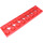 LEGO Red Technic Plate 2 x 8 with Holes (3738)