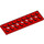 LEGO Red Technic Plate 2 x 8 with Holes (3738)