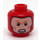 LEGO Červená The Flash Minifigurka Hlava (Zapuštěný pevný cvoček) (3626 / 15774)