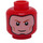 LEGO Red The Flash Minifigure Head (Recessed Solid Stud) (3626 / 37070)