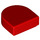 LEGO Red Tile 1 x 1 Half Oval (24246 / 35399)