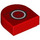 LEGO rouge Tuile 1 x 1 Demi Oval avec Cercle Noir et blanc (24246 / 102029)