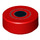 LEGO Rood Tegel 1 x 1 Rond met Zwart Dot en Cirkel Patroon (25314 / 98138)