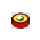LEGO Red Tile 1 x 1 Round with Yellow Eye (35380)