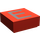 LEGO Red Tile 1 x 1 with &#039;E&#039; with Groove (11541 / 13411)