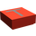 LEGO Red Tile 1 x 1 with Letter T with Groove (3070)