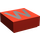 LEGO rot Fliese 1 x 1 mit Letter W mit Nut (11585 / 13432)