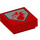LEGO Rood Tegel 1 x 1 met Rood Draak met groef (3070 / 23828)