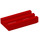 LEGO Rood Tegel 1 x 2 Rooster (met Groef aan onderzijde) (2412 / 30244)