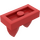 LEGO Red Tile 1 x 2 with 2 Vertical Teeth (15209)