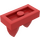 LEGO Red Tile 1 x 2 with 2 Vertical Teeth (15209)