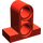 LEGO rot Fliese 1 x 2 mit Aufrecht Strahl 2 (32530)