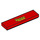 LEGO rouge Tuile 1 x 4 avec Rust-eze logo (2431 / 94654)