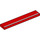LEGO rouge Tuile 1 x 6 avec Argent line (6636 / 103628)