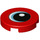 LEGO Rood Tegel 2 x 2 Ronde met Eye wth Blauw met Studhouder aan de onderzijde (14769 / 44240)