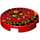 LEGO rouge Tuile 2 x 2 Rond avec Globlin Affronter avec Petit Les dents avec porte-goujon inférieur (14769 / 24399)